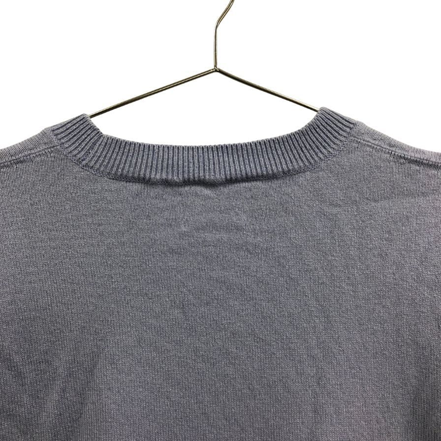 美品◆ヨネトミ リジッドカシミア クルーネック セーター カシミア100% 日本製 メンズ サイズ4 パープル Yonetomi 【AFB8】