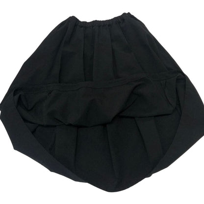 コムデギャルソン レディース フレアスカート ウエストゴム GP-S019 AD2018 日本製 サイズS ブラック COMME des GARCONS【AFB31】