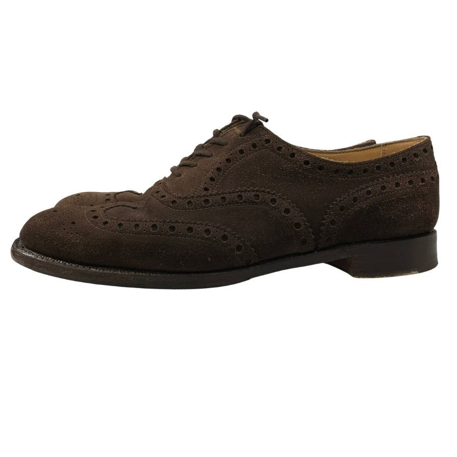 ジョセフチーニー ウイングチップ スエード ブラウン サイズUK7 JOSEPH CHEANEY 約25.5cm【AFC41-2】