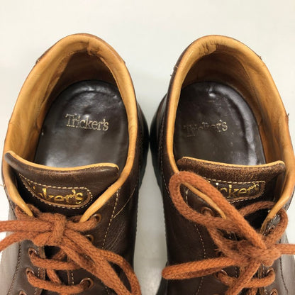 トリッカーズ レザースニーカー ブラウン カーフ サイズUK6 メンズ Tricker’s 約25.0cm【AFC7】