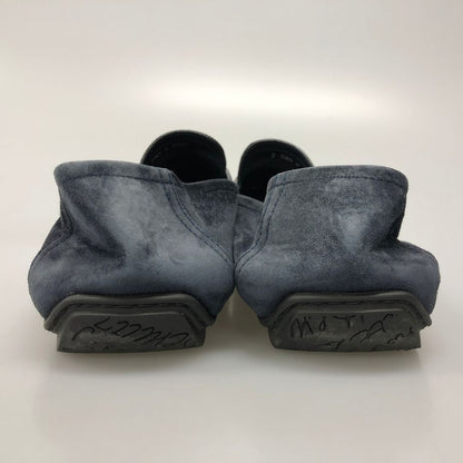 ベルルッティ ドライビングシューズ スエード カリグラフィ ネイビー メンズ サイズ9 Berluti 約27.0cm【AFC30】