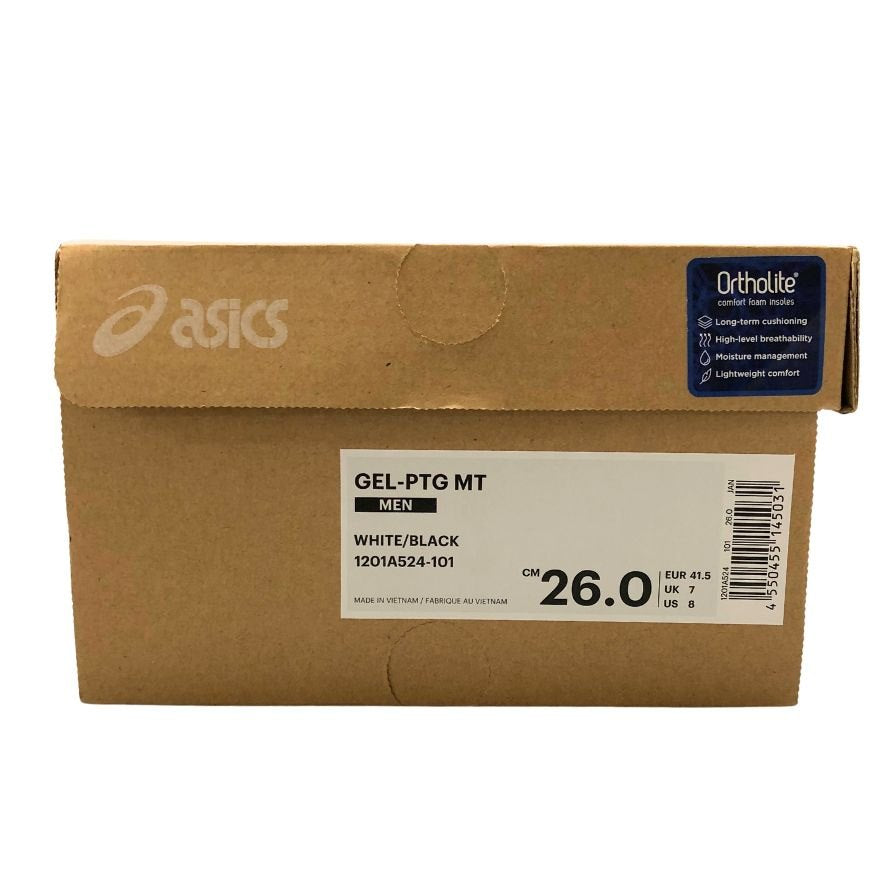 アシックス スポーツスタイル スニーカー 1201A524-101 GEL-PTG MT メンズ サイズ26.5cm ホワイト ASICS 約26.5cm【AFD4】