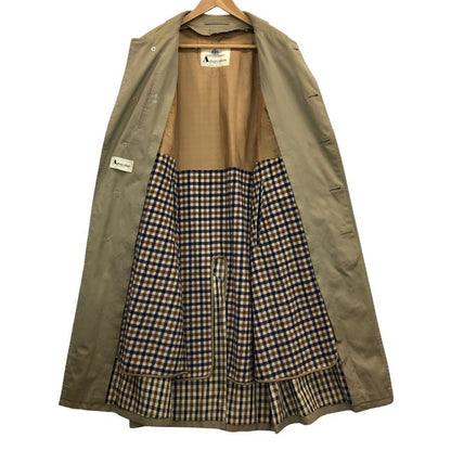 中古◆アクアスキュータム バルカラーコート 70年 ヴィンテージ イングランド製 ライナー付き ベージュ メンズ サイズ表記なし Aquascutum 【AFA2】