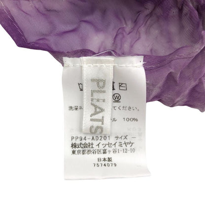 イッセイミヤケ プリーツプリーズ 絞りストール 襟巻 レディース PP94-AD201 バイオレット ISSEY MIYAKE PLEATS PLEAS【AFI20】