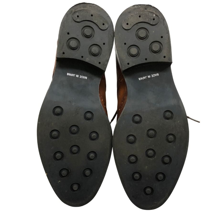 ジュン メン レースアップブーツ ウィングチップ ブラウン メンズ サイズL JUN MEN 約26.5cm【AFD3】