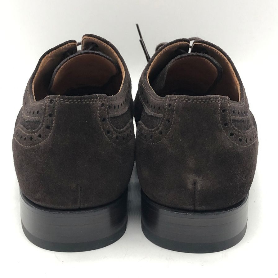アンドレスセンドラ スエード フルブローグ ダークブラウン サイズ6ハーフ メンズ Andres Sendra 約25.0cm【AFD15】