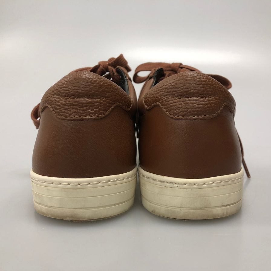コーチ レザースニーカー ブラウン サイズ26cm メンズ COACH 約26.0cm【AFC32】