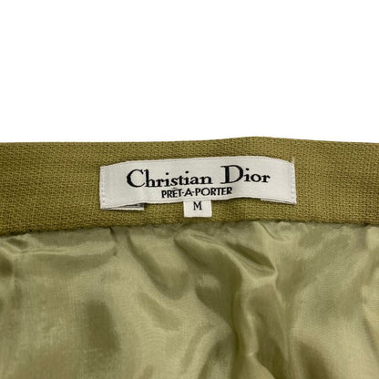 クリスチャンディオール スカート プレタポルテ 2040KP01 カーキ系 サイズM レディース Christian Dior PRET-A-PORTER【AFB33】