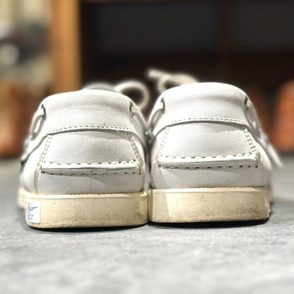 パラブーツ デッキシューズ バース ホワイト サイズ5.5 PARABOOT ビジネスシューズ 約24.0cm【LA】【中古】