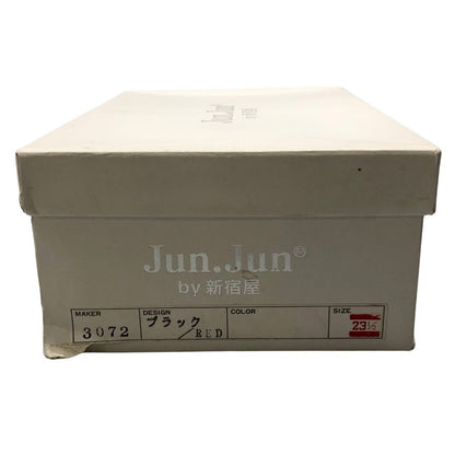 ジュンジュンバイ新宿屋 レザーパンプス レザー 3072 レッド×ブラック サイズ23.5cm レディース Jun.Jun by shinjukuya 約23.5cm【7-10】