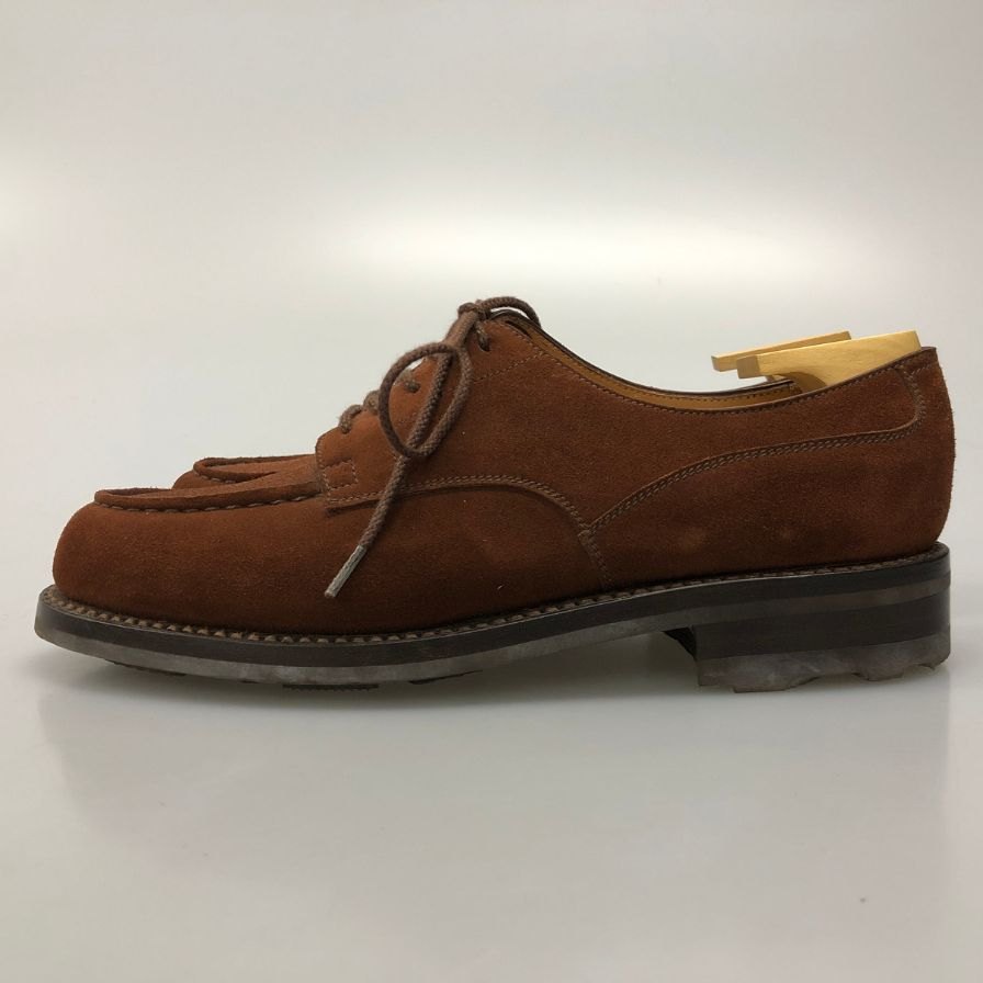 ジェイエムウエストン レザーシューズ ゴルフ 641 Uチップ スエード タン ブラウン サイズUK5 J.M. WESTON ビジネスシューズ 約23.5cm【LA】【中古】