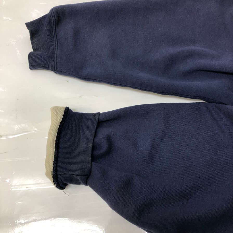 美品◆カーハート ジップアップスウェットパーカー 裏地サーマル ネイビー サイズ不明 Carhartt 【AFB14】