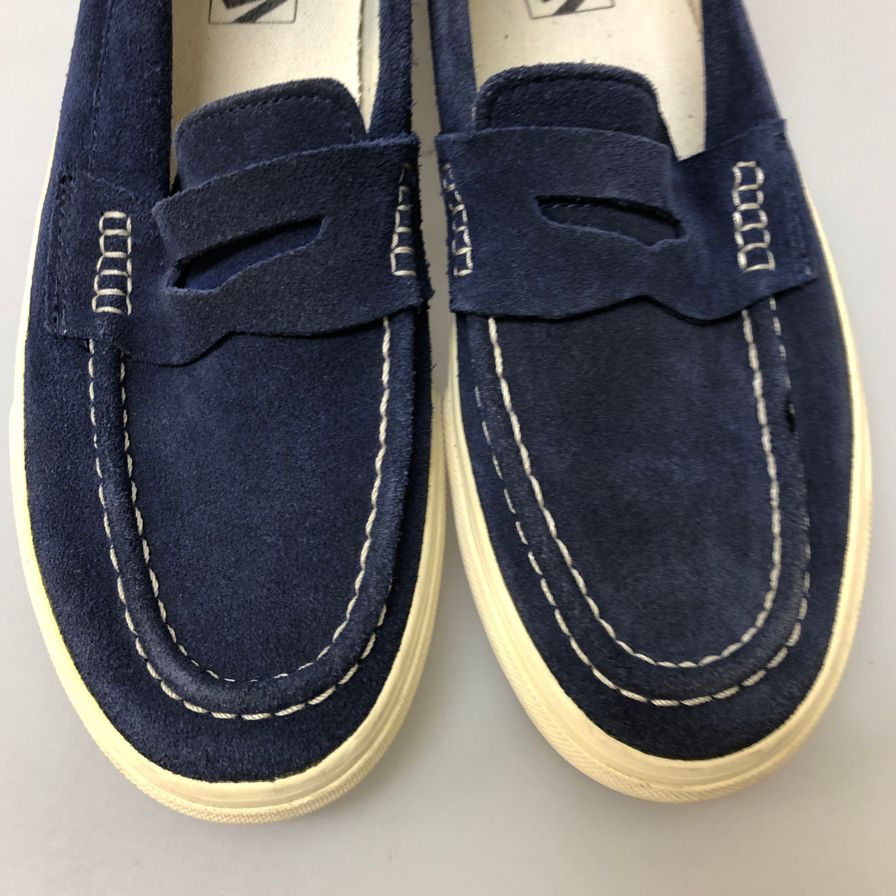 ヴァンズ スエード ローファー V96S メンズ サイズ26.5 ネイビー  Vans 約26.5cm【AFC9】