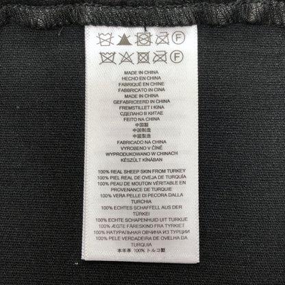 マイケルコース レザー スキニー パンツ スパッツ 伸縮レザー レディース サイズ04 ブラック michael kors 【AFB25】