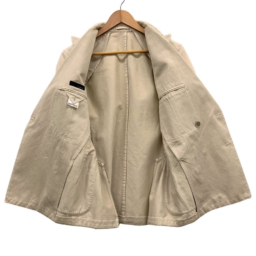 ラルディーニ セットアップ ダブルブレスト ベージュ メンズ サイズ46 LARDINI【AFB34】