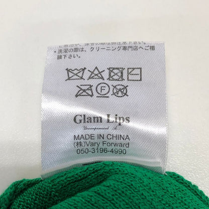 美品◆グラムリップス ニット グリーン レディース サイズフリー Glam Lips 【AFB3】