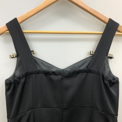 美品◆ダイアグラム グレースコンチネンタル ノースリーブワンピース ラインストーン装飾 ブラック レディース サイズ36 Diagram GRACE CONTINENTAL 【AFB47】