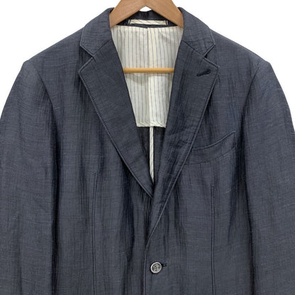 美品◆アルマーニコレッツィオーニ テーラードジャケット ウール リネン グレー系 メンズ サイズ46 ARMANI COLLEZIONI 【AFB27】