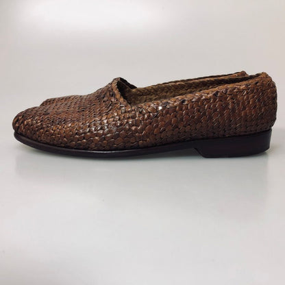 コールハーン ローファー 8701 メッシュ  レザー ブラウン メンズ サイズ7 COLE HAAN 約25.0cm【AFD7】