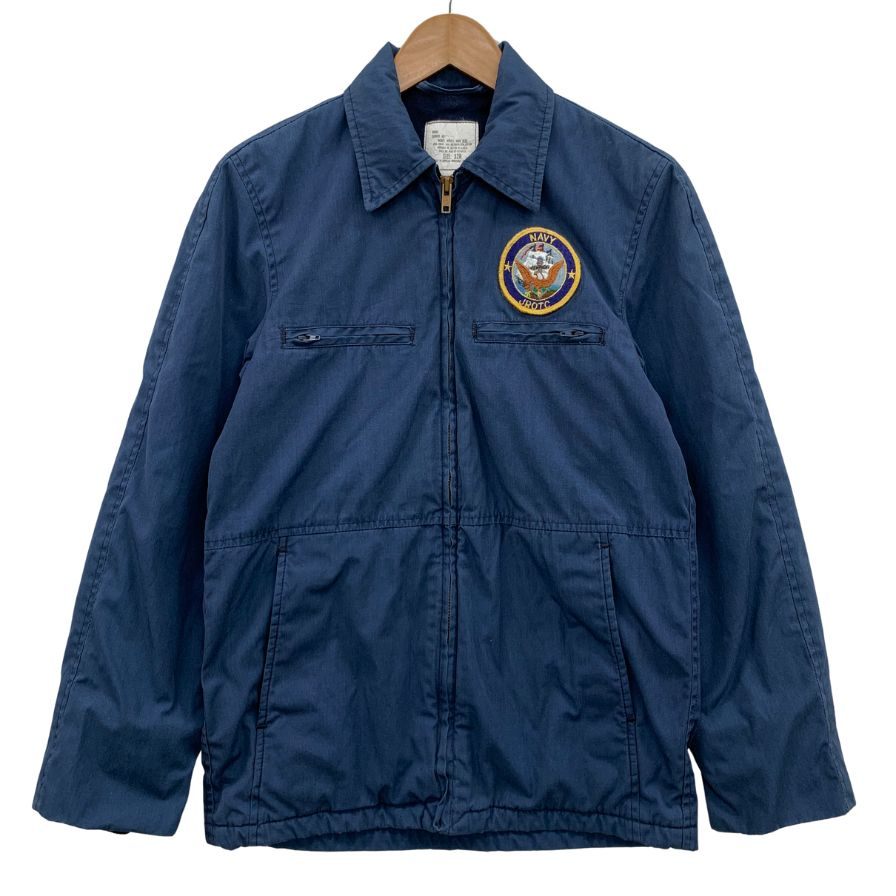 美品◆アメリカ軍 U.S.NAVY ユーティリティ ライナージャケット 1983年製 ワッペン付き ネイビー サイズ32R メンズ 【AFB6】