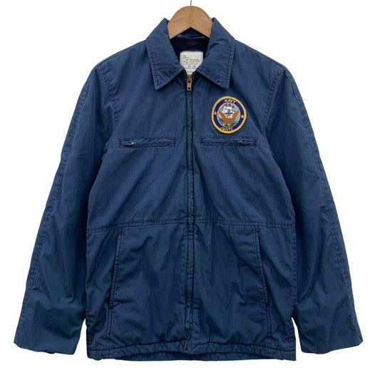 美品◆アメリカ軍 U.S.NAVY ユーティリティ ライナージャケット 1983年製 ワッペン付き ネイビー サイズ32R メンズ 【AFB6】