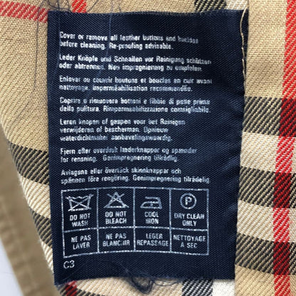 中古■バーバリー バルカラーコート 旧タグ イングランド製 ベージュ メンズ サイズ表記なし Burberry 【AFA3】