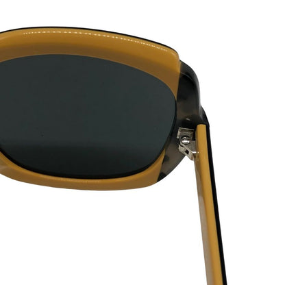 プラダ サングラス  SPR 16U-F 54□21 レディース ブラック×マスタード  PRADA【AFI16】