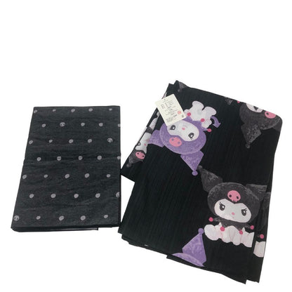 ふりふ 浴衣 サンリオ クロミ サイズL レディース ブラック系【AFB15】【中古】