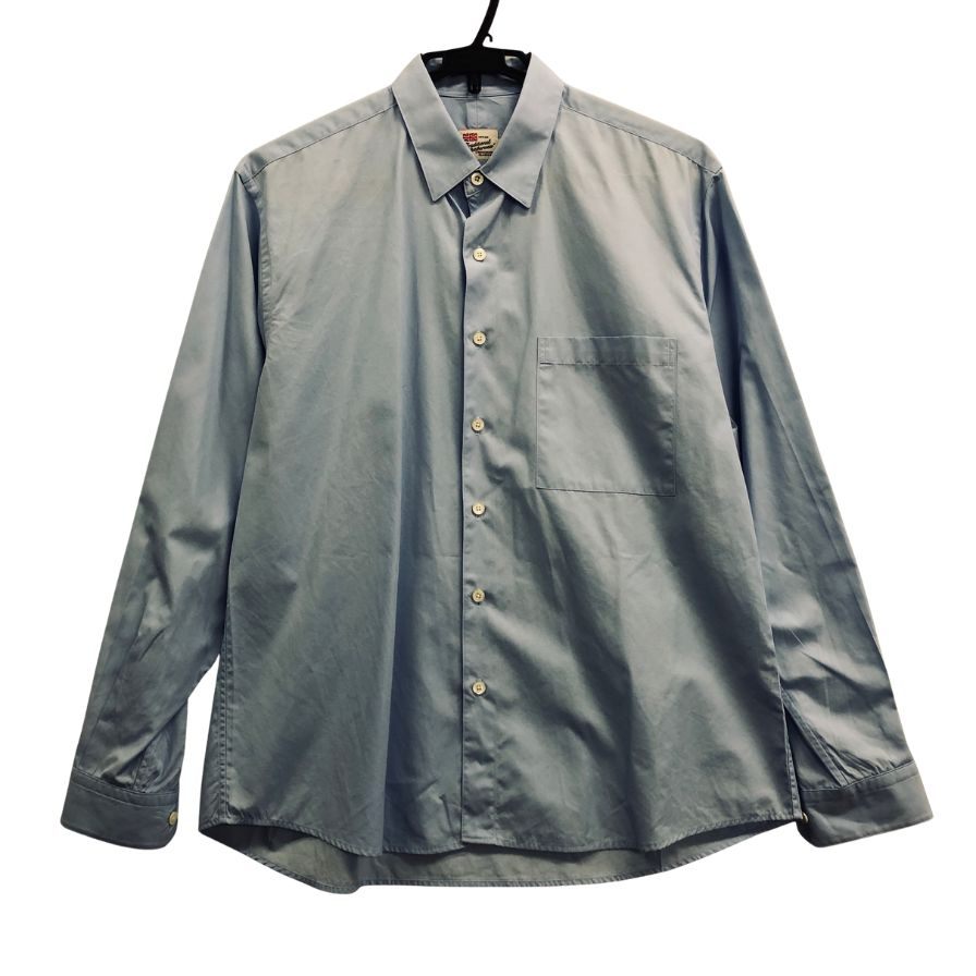 極美品◆トラディショナル ウェザーウェア 長袖シャツ サックスブルー メンズ サイズM Traditional Weatherwear 【AFF20】