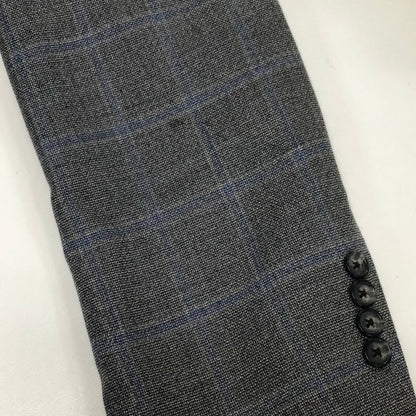 美品◆ブルックス ブラザーズ テーラードジャケット シングル グレー チェック柄 MILANO サイズ44 メンズ Brooks Brothers 【AFA16】
