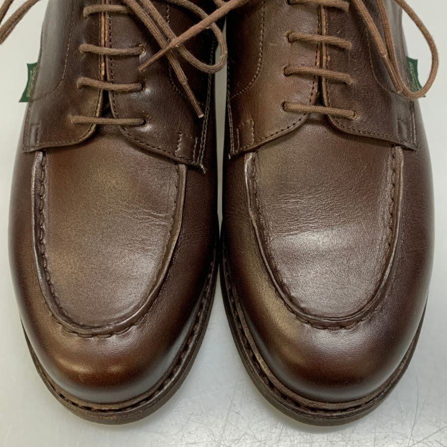 パラブーツ シャンボード カフェ リスレザー サイズUK7.5 メンズ ブラウン Paraboot CHAMBORD ビジネスシューズ 約26.0cm【LA】【中古】