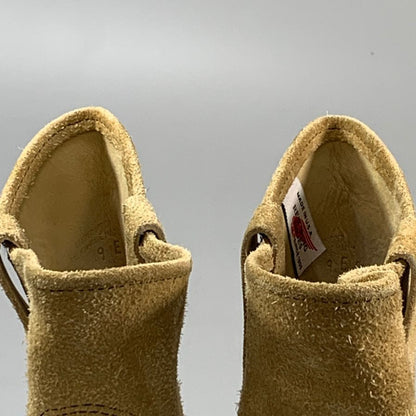 レッドウィング ペコスブーツ スエード ベージュ US9E メンズ RED WING 約27.0cm【PTM1】