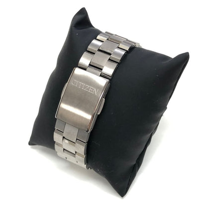 シチズン 腕時計 アテッサ エコドライブ チタン 電波 ソーラー H804-T018696 シルバー 青文字盤 メンズ CITIZEN【AFI9】