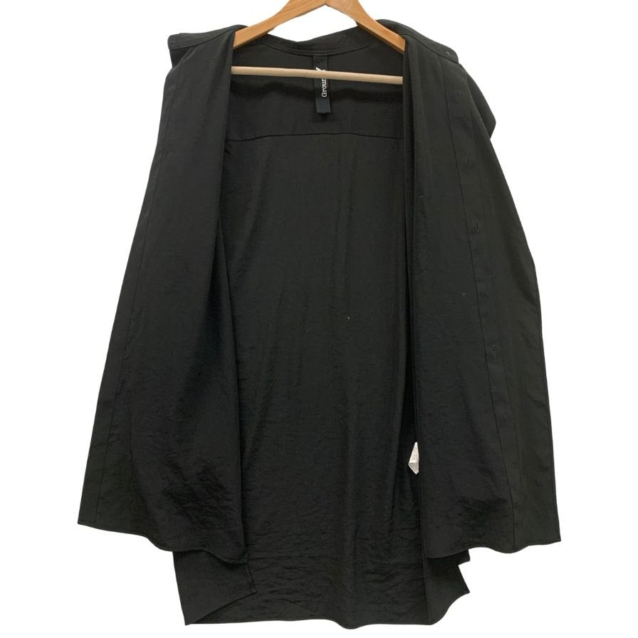 美品◆グラウンド ワイ ヨウジヤマモト 24AW カットアウトシャツ ブラック メンズ サイズ3 GO-B13-500 Ground Y YOHJI YAMAMOTO 【AFB47】