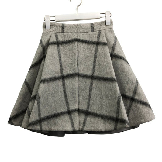 フォクシーニューヨーク コレクション 34615 ウール モヘア フレアスカート レディース グレー サイズ38 FOXEY NEW YORK COLLECTION【AFB20】