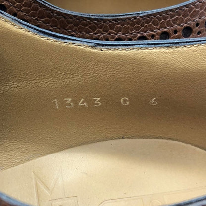 オキーフ レザーシューズ フルブローグ グレインレザー ブラウン メンズ サイズ6 O'KEEFFE 約25.0cm【AFD13】