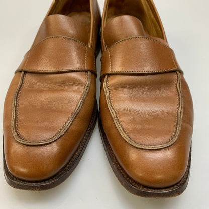 ジョージ クレバリー レザシューズ ローファー カーフ メンズ サイズ8E ブラウン George Cleverley ローファー 約26.5cm【LA】【中古】