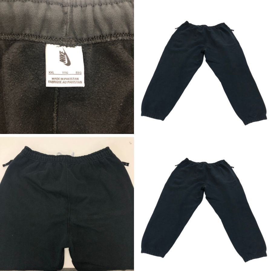 中古◆ナイキ スウェット 上下セット プルオーパー メンズ サイズXXL ブラック NIKE 【AFA13】