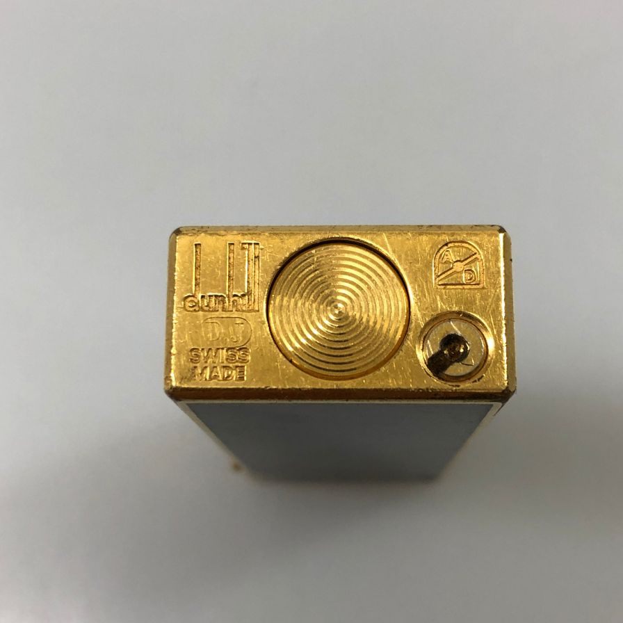 ダンヒル ガスライター ローラー式 ゴールド＆ ブラック  dunhill【AFB55】【中古】