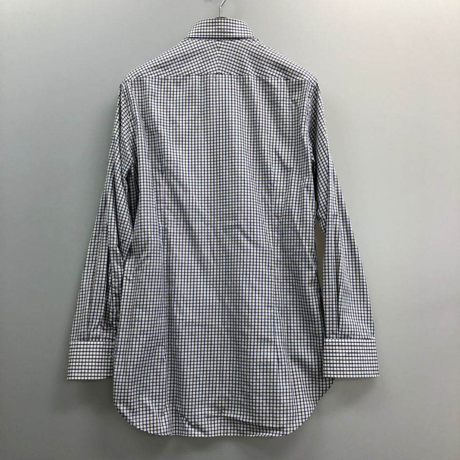 美品◆ビームス エフ タブカラーシャツ チェック メンズ サイズ15 BEAMS F 【AFB14】
