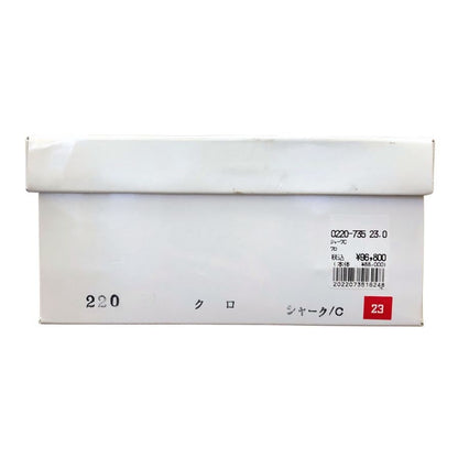 新宿屋 レザースニーカー シャーク 0220-735 ブラック 23cm レディース shinjukuya 約23.0cm【7F3-3】