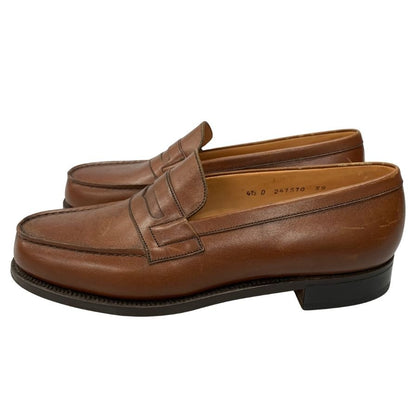 ジェイエムウエストン 180シグニチャー ローファー ボックスカーフ ブラウン UK4.5D J.M.WESTON ローファー 約24.5cm【LA】【中古】