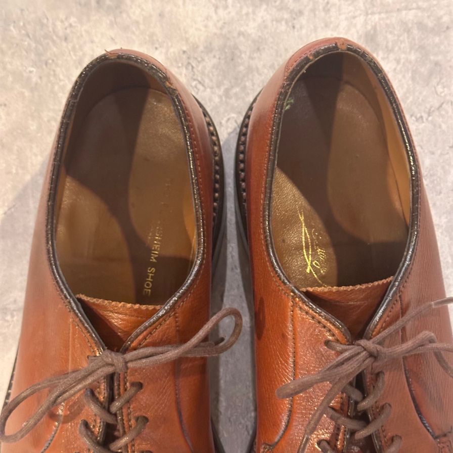 フローシャイム プレーントゥ グレインレザー ブラウン グレインレザー サイズUS10.5B メンズ FLORSHEIM ビジネスシューズ 約27.0cm【LA】【中古】