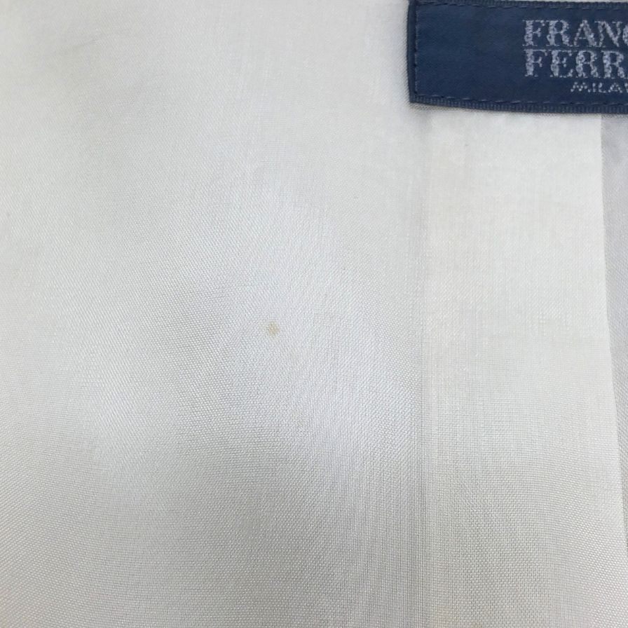 中古◆フランコフェラーロ フラワージャケットコート ホワイト サイズ3 レディース 花柄 日本製 FRANCO FERRARO 【AFB9】