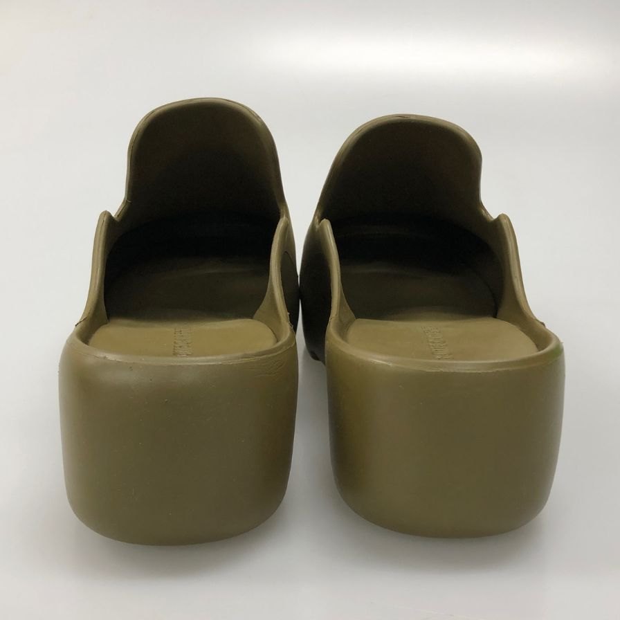 ボッテガヴェネタ サンダル フラッシュ スリッパ ラバー グリーン系 メンズ サイズ43 BOTTEGA VENETA 約28.0cm【AFD15-2】
