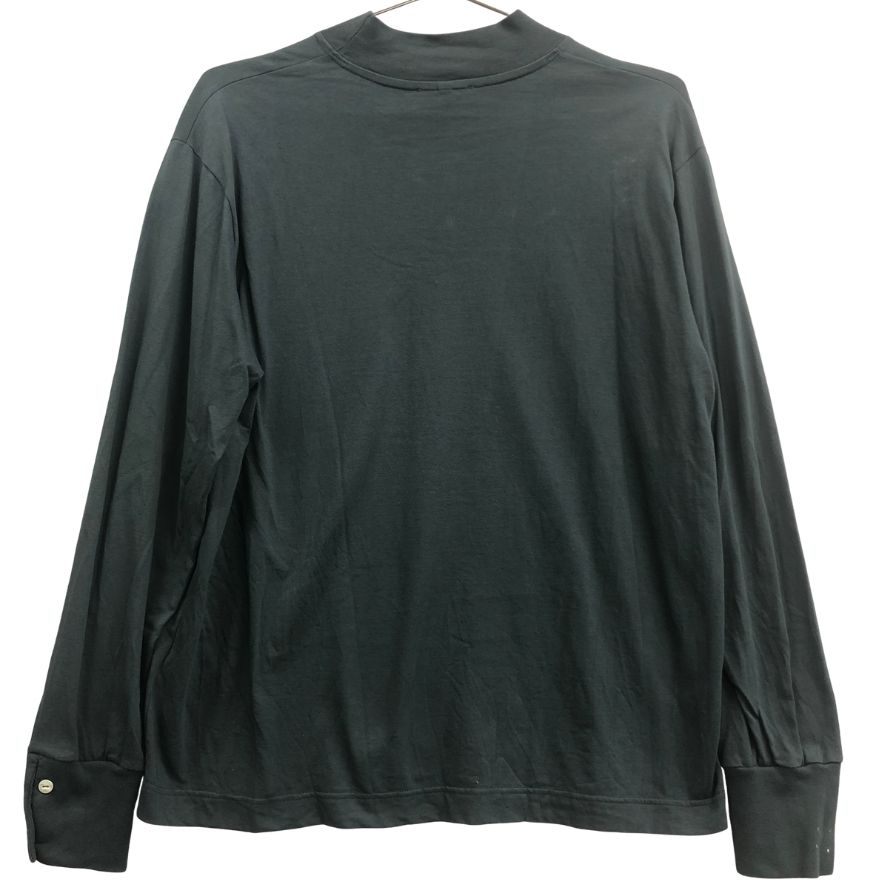 美品◆エラシオ 長袖Tシャツ モックネック グリーン メンズ サイズ3 ELACIO 【AFB46】
