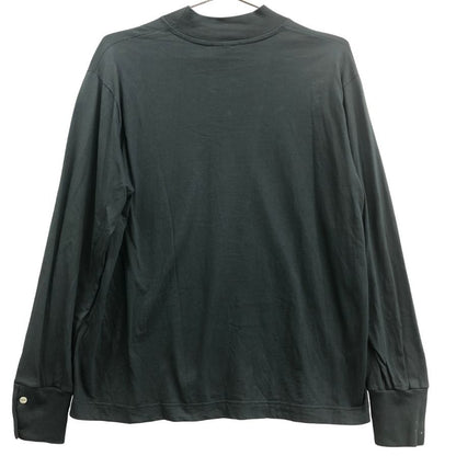 美品◆エラシオ 長袖Tシャツ モックネック グリーン メンズ サイズ3 ELACIO 【AFB46】