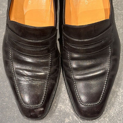 タニノクリスチー ローファー ブラック カーフ サイズUK7 TANINO CRISCI ローファー 約25.5cm【LA】【中古】