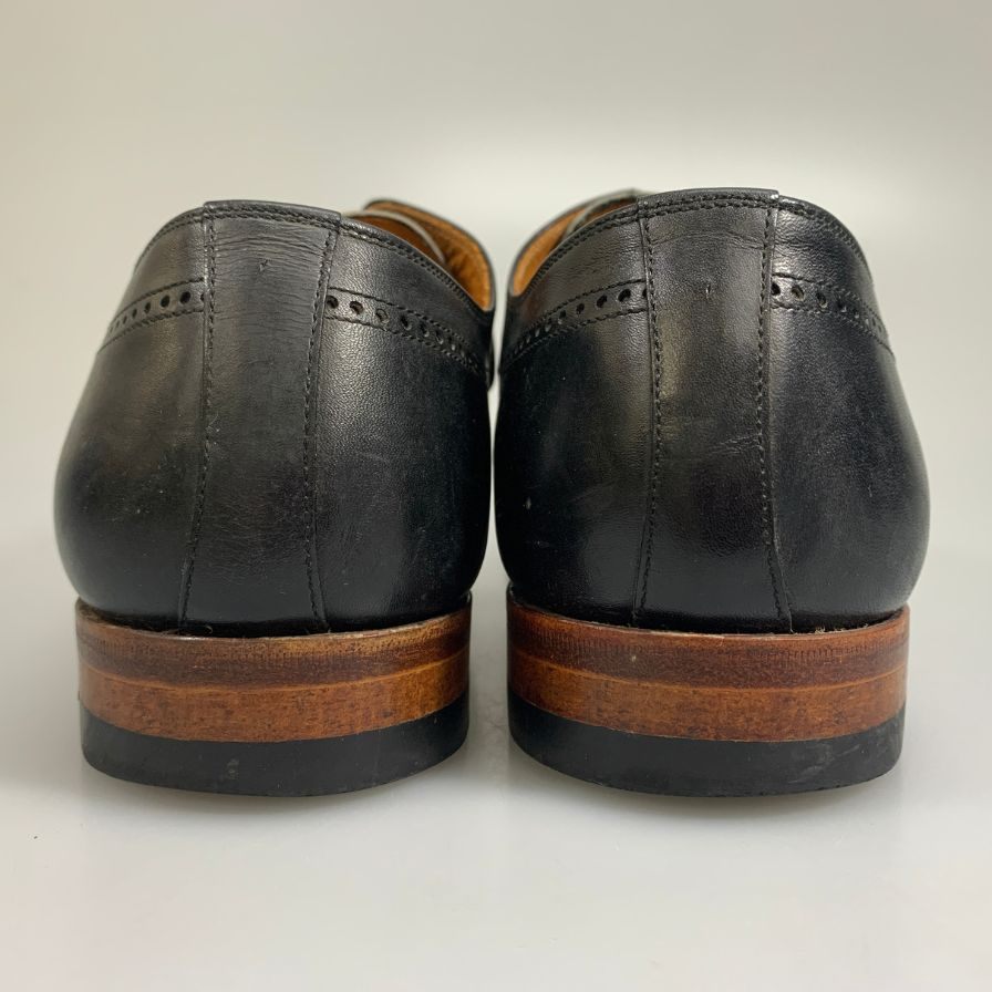 スーツカンパニー＋アサクサジャパン  ストレートチップ パンチドキャップトゥ メンズ ネイビー サイズ25.5  SUITCANPANY＋ASAKUSA JAPAN 約25.5cm【AFC34】