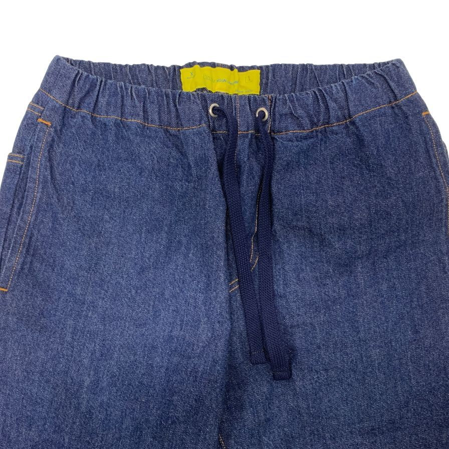 オズレム デニムパンツ イージーパンツ メンズ サイズ1 インディゴ ブルー系 OZLEM N.O.UN UNIFORM 【AFB1】